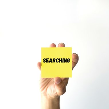 El tutma sarı yapışkan not