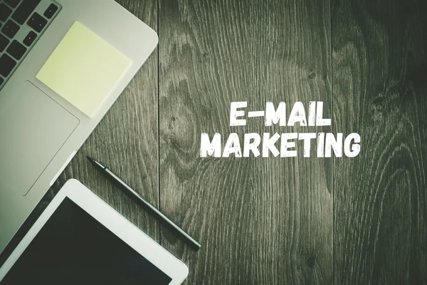 E-Mail Marketing tekst — Stockfoto