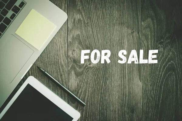 FOR SALE text on desk — Stock Photo, Image