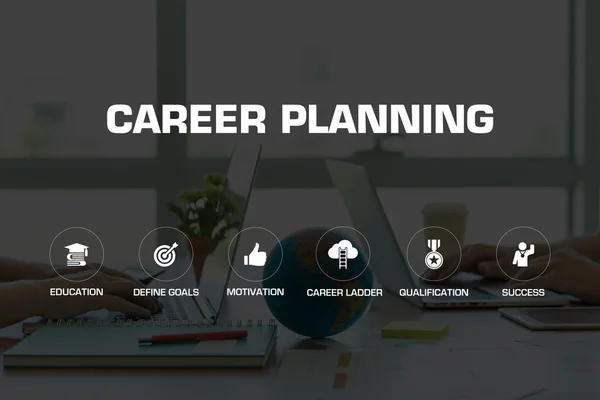 Icônes et mots-clés CAREER PLANNING — Photo