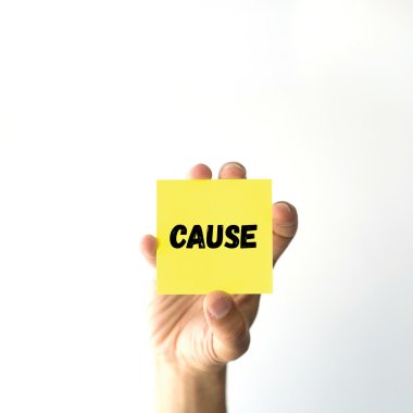 El tutma sarı yapışkan not