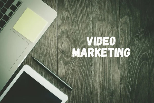 Video Marketing texto — Foto de Stock