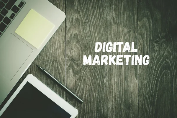 Digitale Marketing tekst — Stockfoto