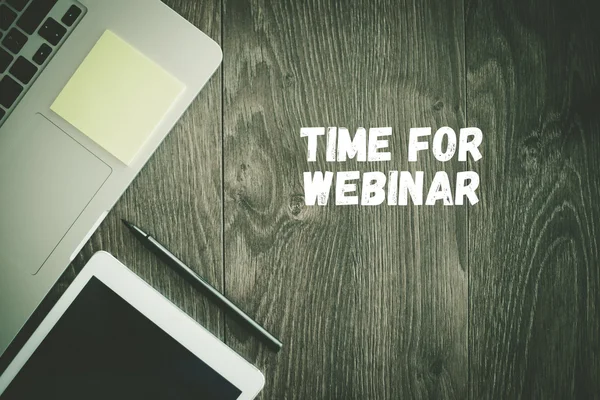 TIME FOR WEBINAR text — Stock Photo, Image