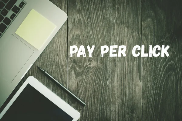 Pay Per Click tekst — Stockfoto
