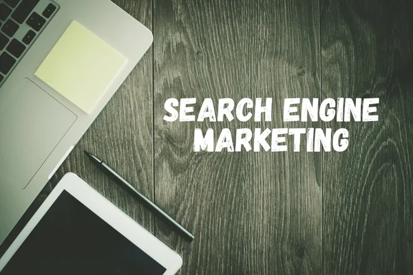 Testo del Search Engine Marketing — Foto Stock