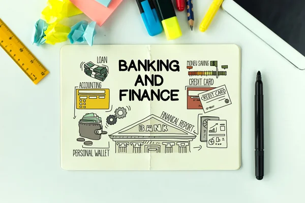 BANKING AND FINANCE concept — Stock Photo, Image