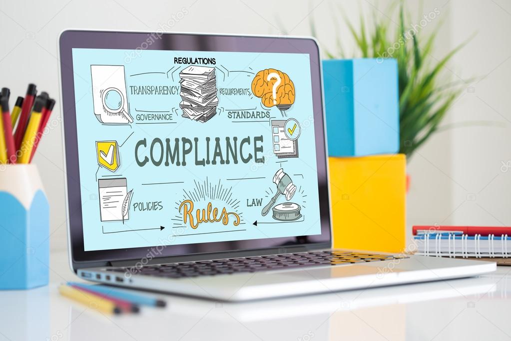 COMPLIANCE Concept on a Screen