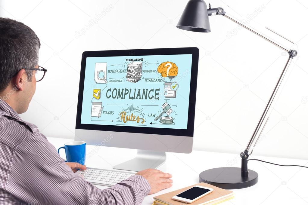 COMPLIANCE Concept on a Screen