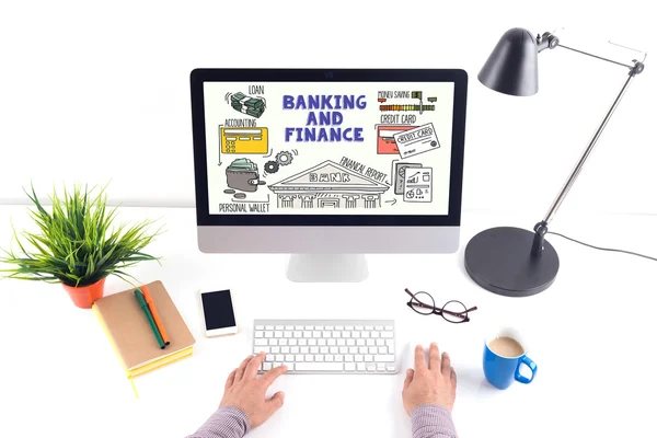 Bankieren en Financiën Concept — Stockfoto