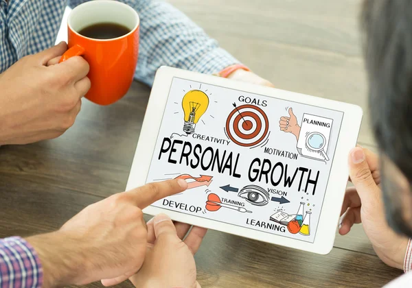 PERSONAL GROWTH text — Stock Photo, Image