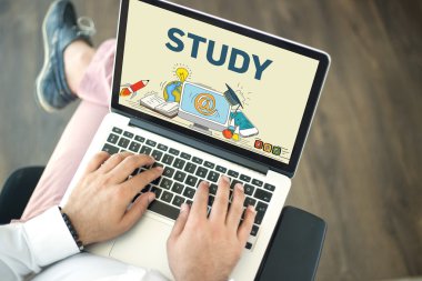 Dizüstü holding erkek eller