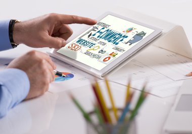 E-ticaret metin üstünde perde