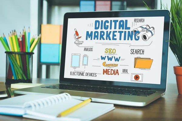 Conceito de marketing digital — Fotografia de Stock