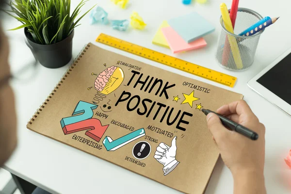 Positives Konzept denken — Stockfoto