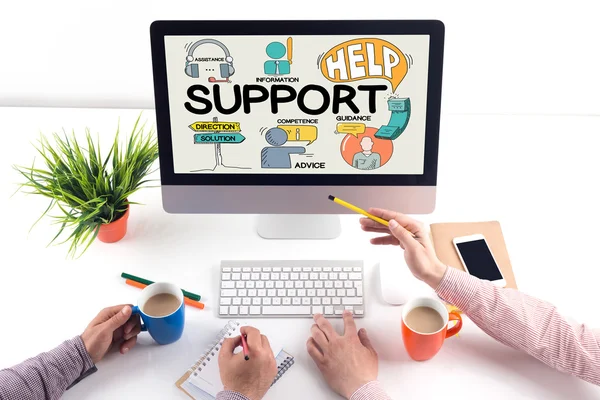 SUPPORT word on screen. — Stock Photo, Image