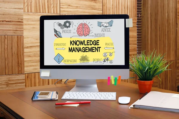 Knowledge Management text — Stock fotografie