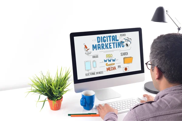 Concepto de marketing digital — Foto de Stock