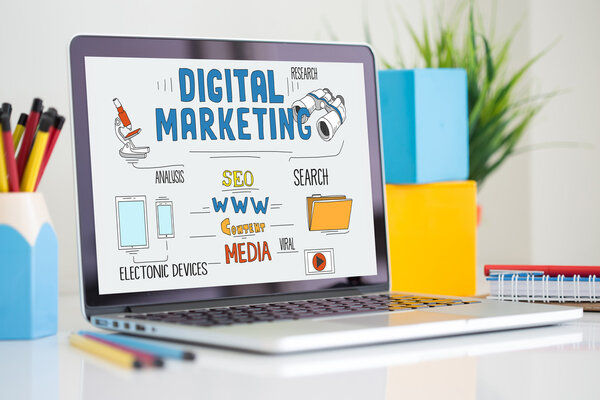 Concepto de marketing digital — Foto de Stock
