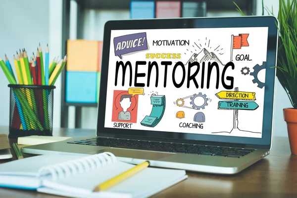 MENTORING text on screen — Stock Photo, Image