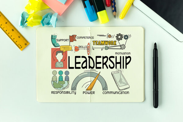 LEADERSHIP текст на бумаге
