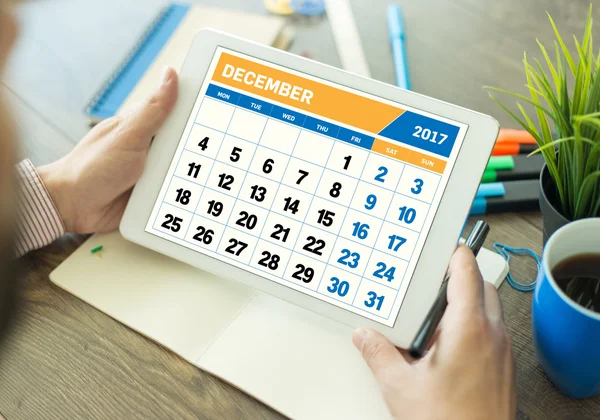 2017 Año Calendario Concepto — Foto de Stock