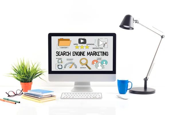 Search Engine Marketing tekst — Stockfoto