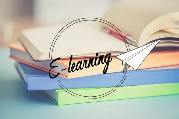 E-learning onderwijs concept — Stockfoto