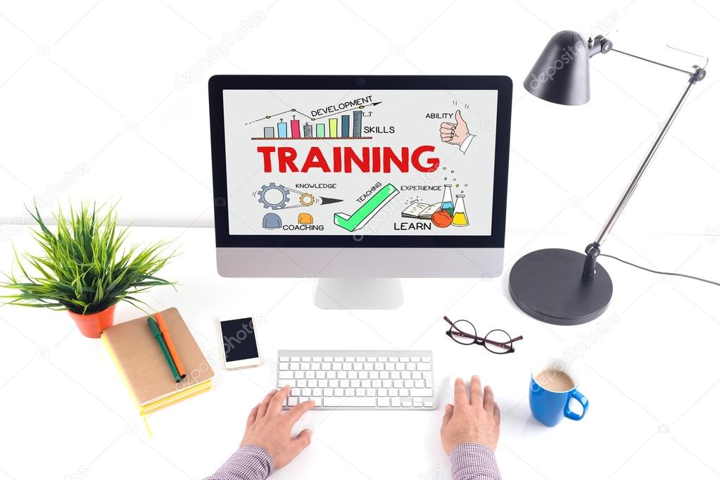 TRAINING business or education concept