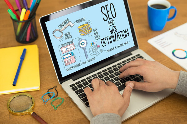 SEO AND WEB OPTIMIZATION text 