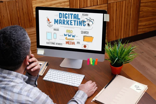 Concepto de marketing digital — Foto de Stock