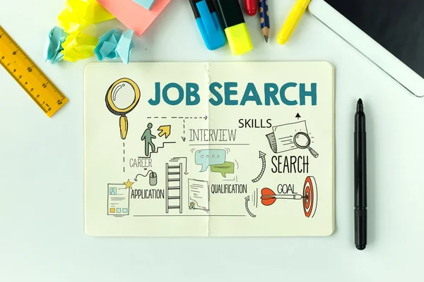 Job Search-tekst — Stockfoto
