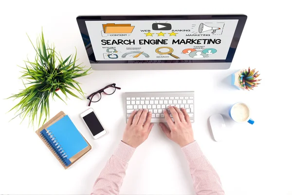 Search Engine Marketing tekst — Stockfoto