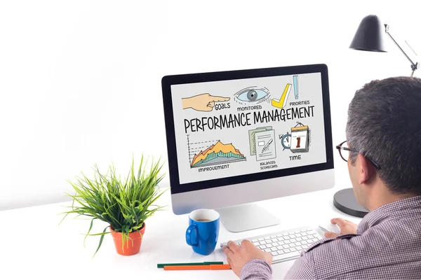 PERFORMANCE MANAGEMENT text — Stock Photo, Image