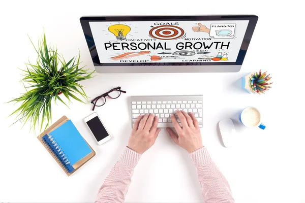 PERSONAL GROWTH text — Stock Photo, Image