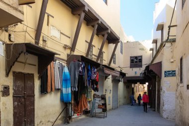 Meknes, Fas 'ın sokak manzarası