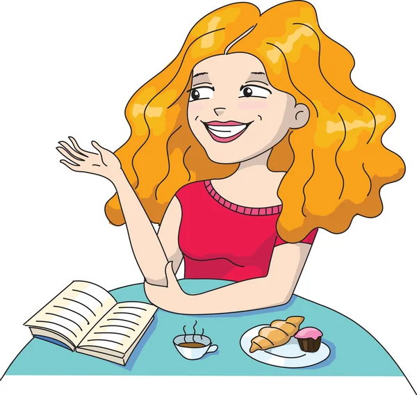 Frustrated boy studying.cartoon boy — Stock Vector 