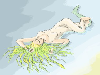 Pop sanat tarzı Mod kız