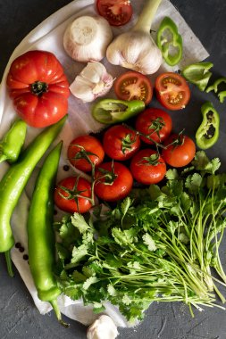 Taze çiğ sebzeler