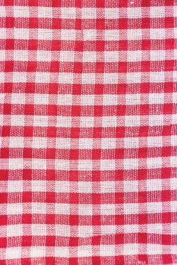 Kırmızı Katlanmış Masa Örtüsünü Kapat Kırmızı Noel Arkaplanı Dikey