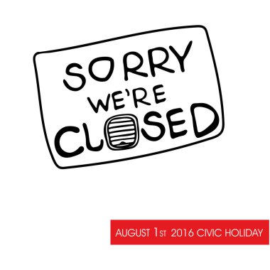Sorry We re Closed Hand Drawn Sign Store Closure vector Sorry We re Closed Hand Drawn Sign Store Closure vector