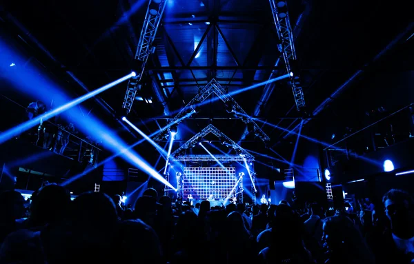 Night part rave konsert — Stockfoto