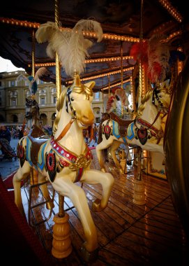 Atlı karınca parktaki atlıkarıncada