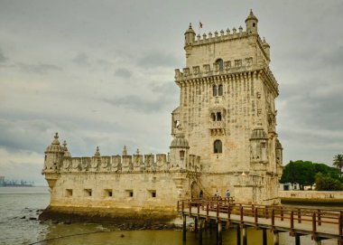 Lisbon, Portekiz - Nisan 23, 2 0 17: Belem Kulesi, Lizbon