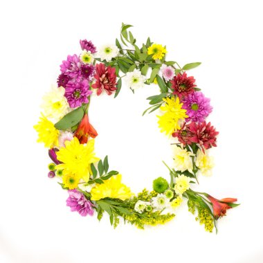 Çiçeklerden oluşan mektup