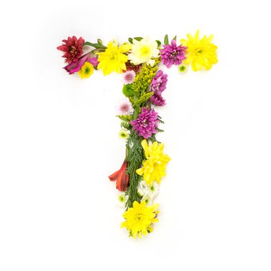 Çiçeklerden oluşan mektup