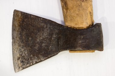 hafif bir arka plan üzerinde ax