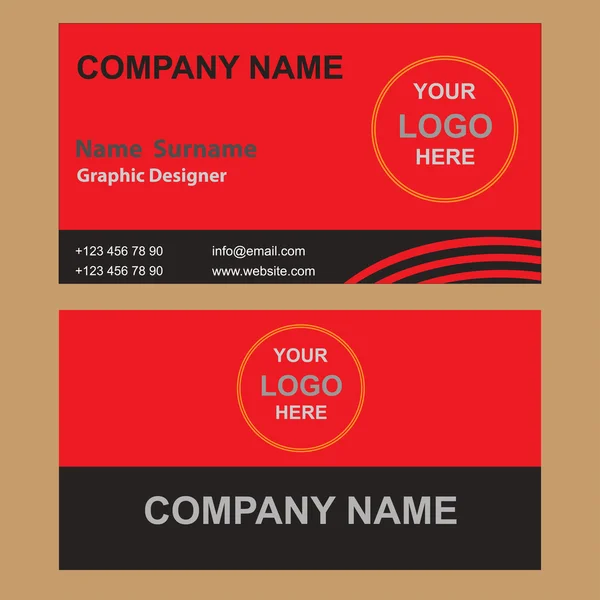 İş iş için yaratıcı kartvizit mockup vektör çizim