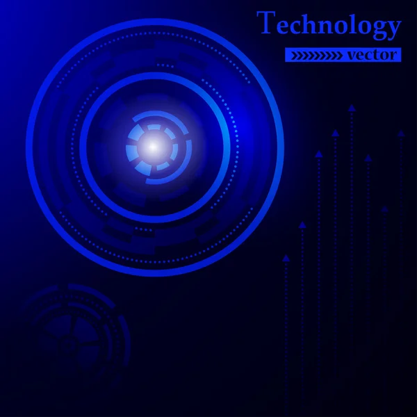 Technologie HUD abstrait — Image vectorielle