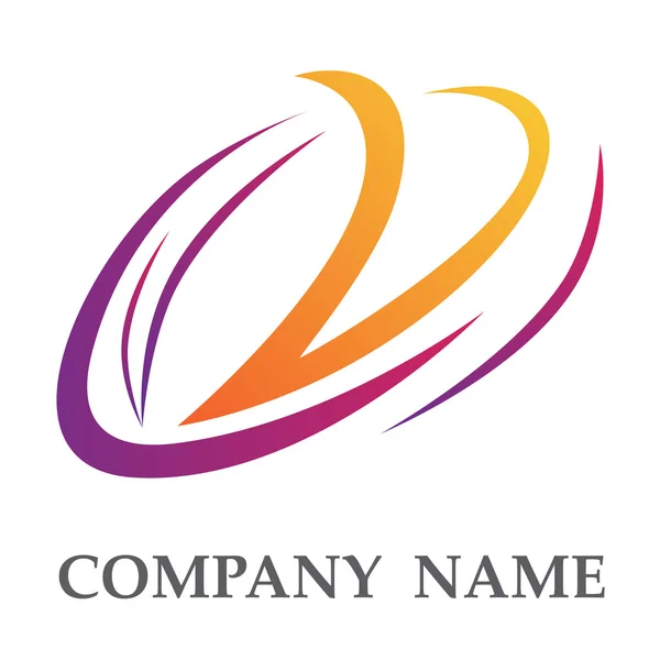 Efeito círculo logotipo branco — Vetor de Stock